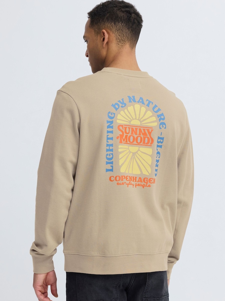 Blend Natural Sun Natur Sweatshirt - Image 2 of 5 Blend Natural Sun Natur Sweatshirt - Image 2 of 5