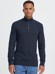 Blend Blue Bartel Half Zip Jumper - Image 1 of 8