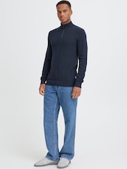 Blend Blue Bartel Half Zip Jumper - Image 3 of 8
