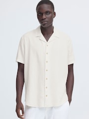 Blend White Bobby Linen Cuba Shirt - Image 1 of 8