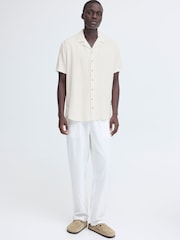 Blend White Bobby Linen Cuba Shirt - Image 3 of 8