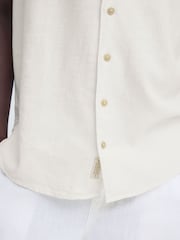 Blend White Bobby Linen Cuba Shirt - Image 4 of 8