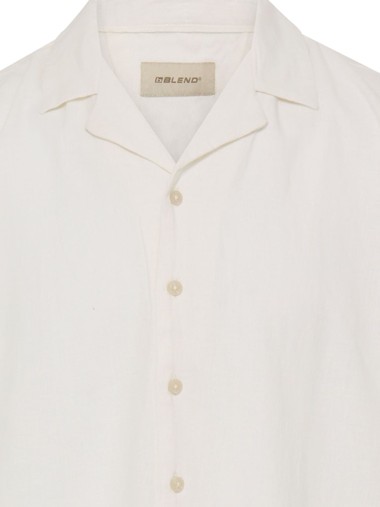 Blend White Bobby Linen Cuba Shirt - Image 8 of 8