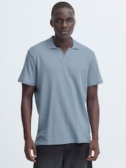 Blend Blue Eskild Knit Collard Polo Shirt - Image 1 of 7