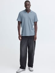 Blend Blue Eskild Knit Collard Polo Shirt - Image 3 of 7