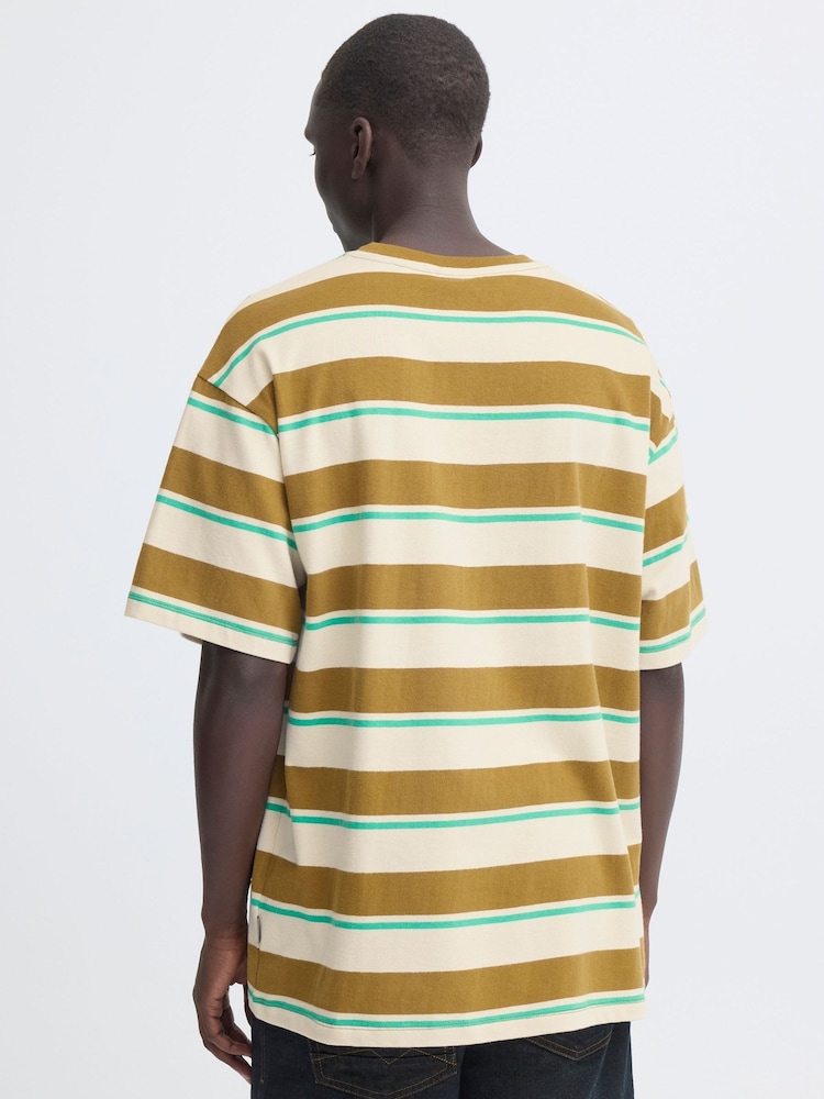 Blend Natural Kyran Stripe T-Shirt - Image 2 of 6