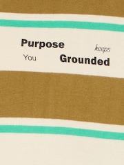 Blend Natural Kyran Stripe T-Shirt - Image 6 of 6