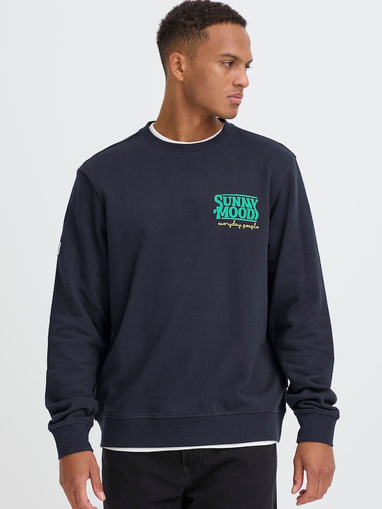 Blend Blue Sun Natur Sweatshirt - Image 2 of 7 Blend Blue Sun Natur Sweatshirt - Image 2 of 7