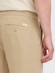 Blend Natural Morgan Linen Shorts - Image 4 of 8