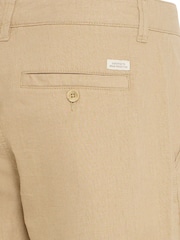 Blend Natural Morgan Linen Shorts - Image 6 of 8