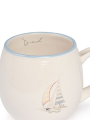 Dad Coastal Boats Stoneware Mug - صورة 2 من 3