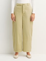 Free People Green Laydown Chino Trousers - Image 4 of 7