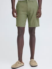 Blend Green Morgan Linen Shorts - Image 1 of 8