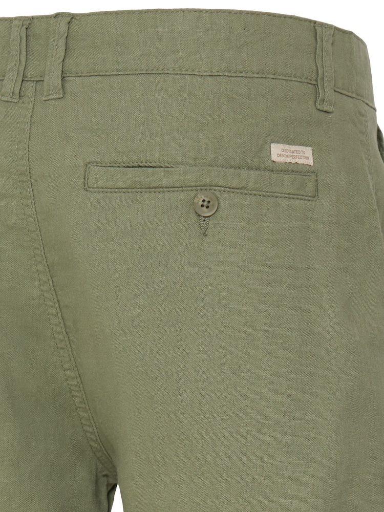 Blend Green Morgan Linen Shorts - Image 8 of 8 Blend Green Morgan Linen Shorts - Image 8 of 8