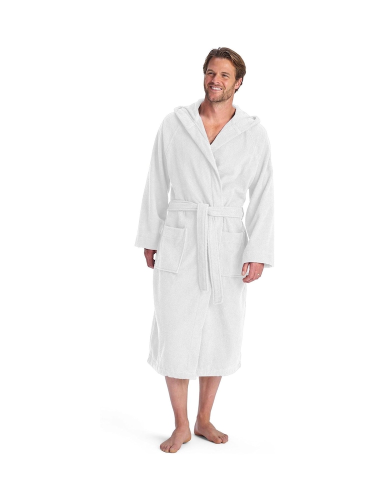 Christy White Brixton Hooded Cotton Towelling Bath Robe - Image 1 of 4