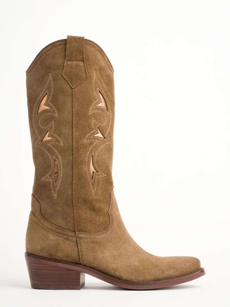 Penelope Chilvers Goldie Suede Western Boots - Obraz 2 z 4 Penelope Chilvers Goldie Suede Western Boots - Obraz 2 z 4