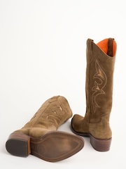 Penelope Chilvers Goldie Suede Western Boots - Obraz 4 z 4