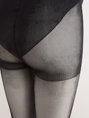 Black 20 Denier Matt Finish Sheer Maternity Tights - Image 4 of 4