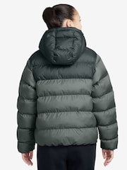Nike Camo Green Colour Block Puffer Jacket - Image 2 of 3