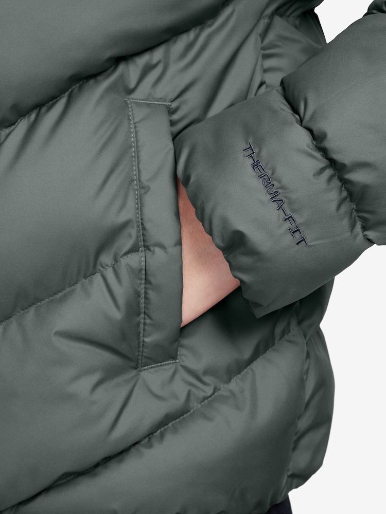Nike Camo Green Colour Block Puffer Jacket - Image 3 of 3 Nike Camo Green Colour Block Puffer Jacket - Image 3 of 3
