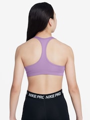 Nike Violet Purple Dri-FIT Swoosh Support Bra - Image 2 of 3