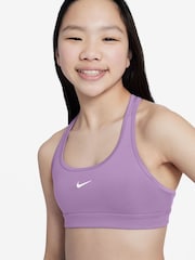 Nike Violet Purple Dri-FIT Swoosh Support Bra - Image 3 of 3