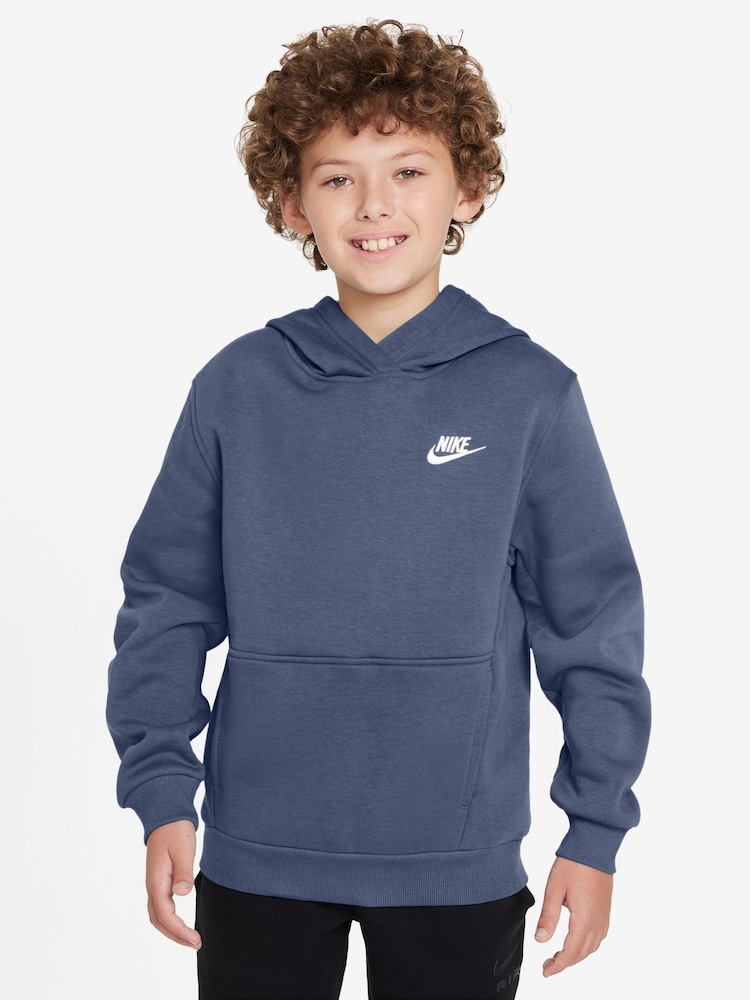 Nike Diffused Blue Club Fleece Pullover Hoodie - Image 1 of 3