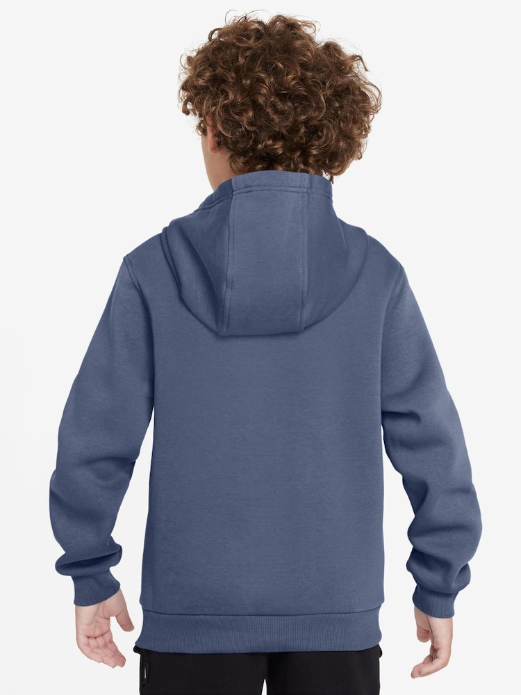 Nike Diffused Blue Club Fleece Pullover Hoodie - Image 2 of 3