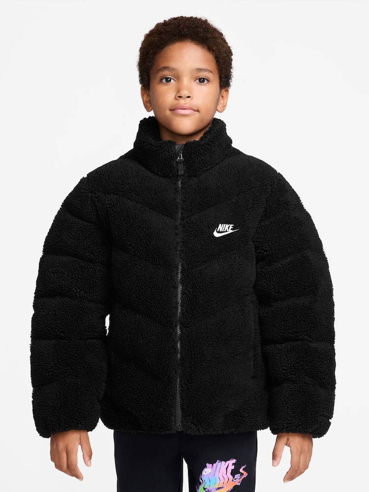 Nike Black Sportswear Therma-FIT Loose Puffer Jacket - Image 1 of 3