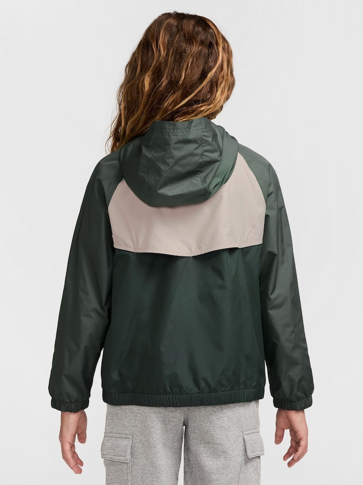 Nike Camo Green Sportswear Windrunner Hooded Repel Jacket - Image 2 of 3