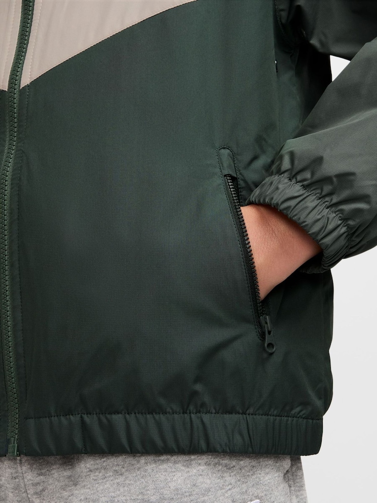 Nike Camo Green Sportswear Windrunner Hooded Repel Jacket - Image 3 of 3