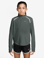Nike Camo Green Tempo Dri-FIT Long-Sleeve Half-Zip Top - Image 1 of 4
