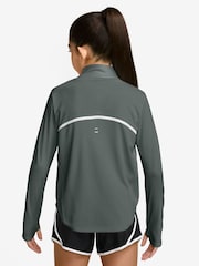 Nike Camo Green Tempo Dri-FIT Long-Sleeve Half-Zip Top - Image 2 of 4