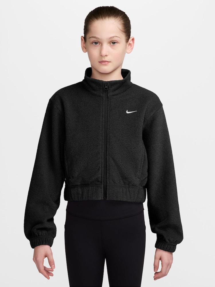 Черный - Флисовая куртка на молнии Nike Pro Therma-FIT - Изображение 1 3