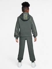 Nike Camo Green Club Hoodie & Jogger Set - Image 2 of 3