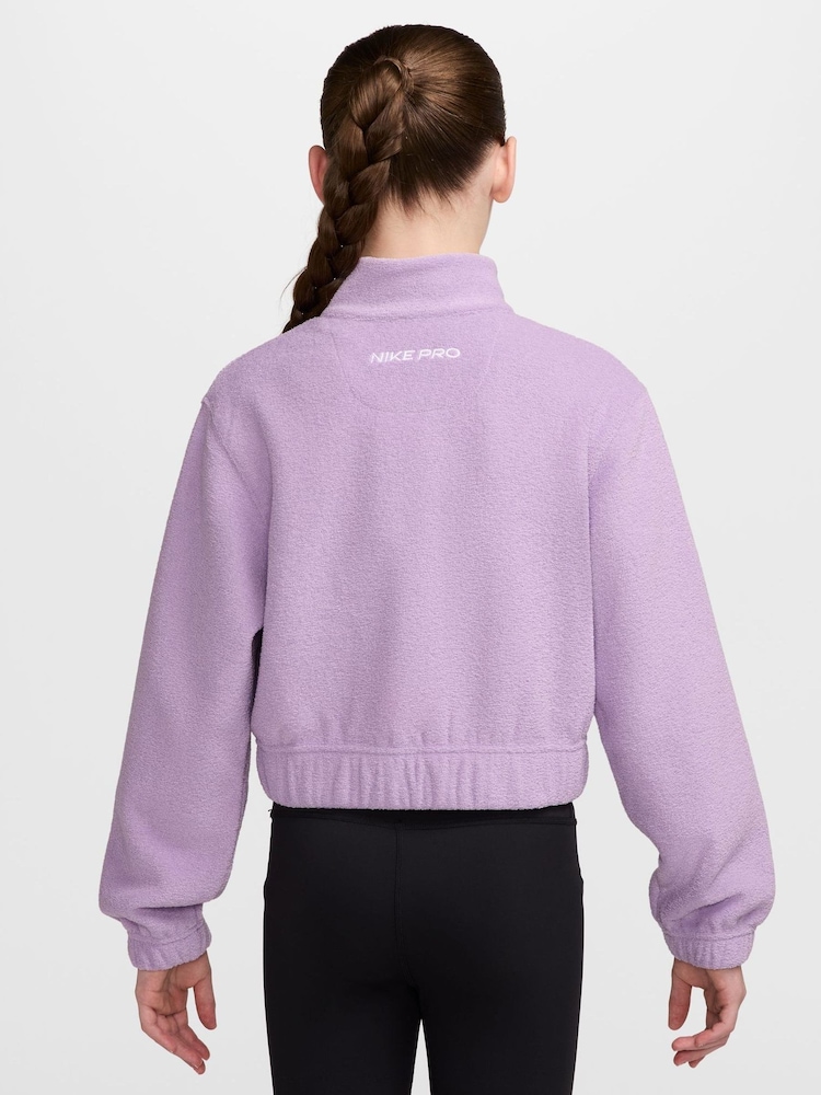 Фиолетовый - Флисовая куртка на молнии Nike Pro Therma-FIT - Изображение 2 3