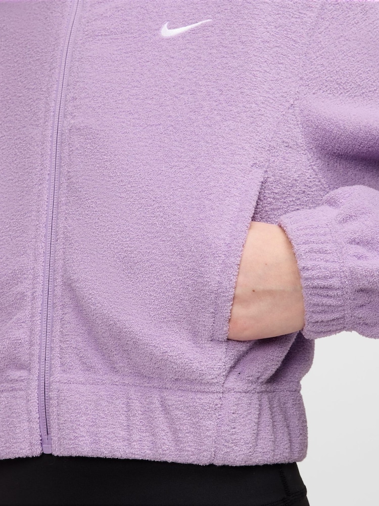 Фиолетовый - Флисовая куртка на молнии Nike Pro Therma-FIT - Изображение 3 3