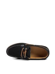 Jones Bootmaker Navy Patrizia Leather Boat Shoes - Image 5 of 5