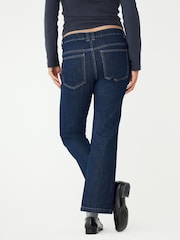 Indigo Dark Blue Under-Bump Straight Leg Maternity Jeans - Image 3 of 4
