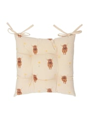 Wylder 2 Pack Natural Ramble Highland Cow Seat Pads - Image 2 of 3