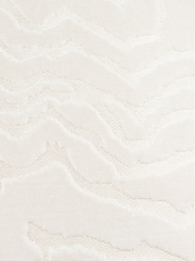 Paoletti White Tierra Cut Velvet Feather Filled Cushion - Image 4 of 5