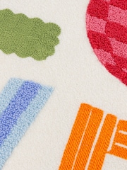 Furn Multicoloured Love Tuft Feather Filled Cushion - Image 5 of 6