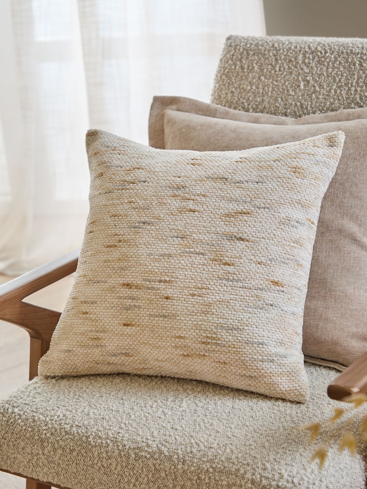 Yard Natural Malvern Chenille Fibre Filled Cushion - Image 1 of 5