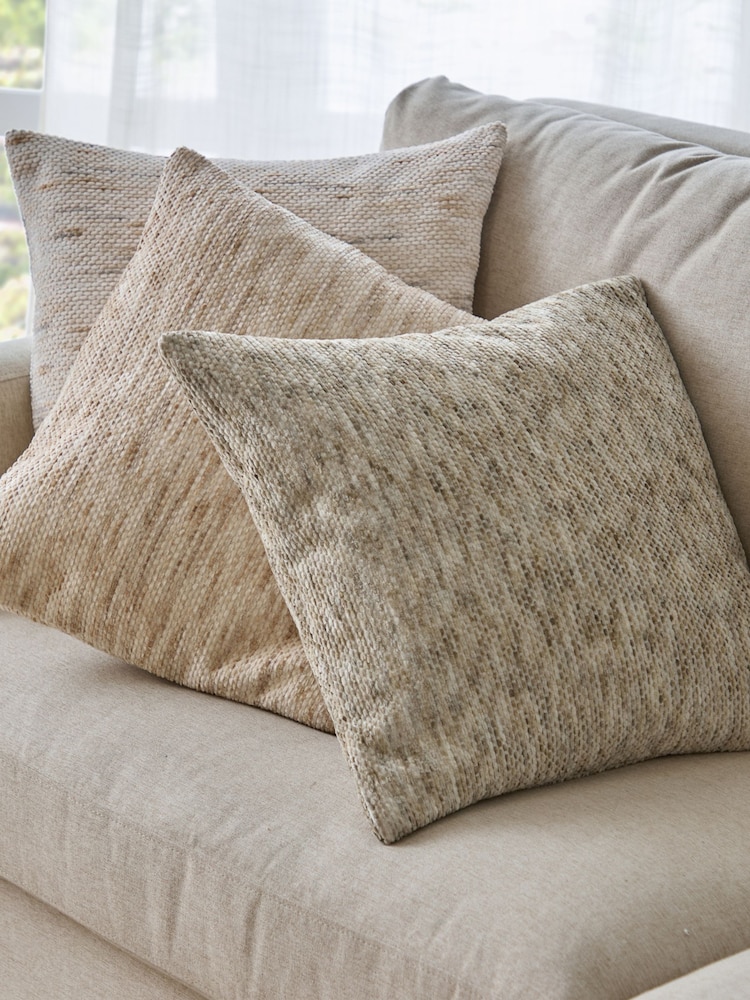 Yard Natural Malvern Chenille Fibre Filled Cushion - Image 5 of 5