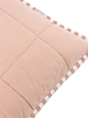 Yard Pecan / Cotta Hebden Washed Cotton Feather Filled Cushion 55x55cm - Image 4 of 4