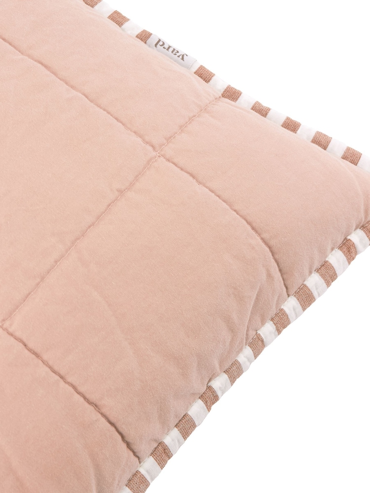 Yard Pecan / Cotta Hebden Washed Cotton Feather Filled Cushion 55x55cm - Image 4 of 4 Yard Pecan / Cotta Hebden Washed Cotton Feather Filled Cushion 55x55cm - Image 4 of 4