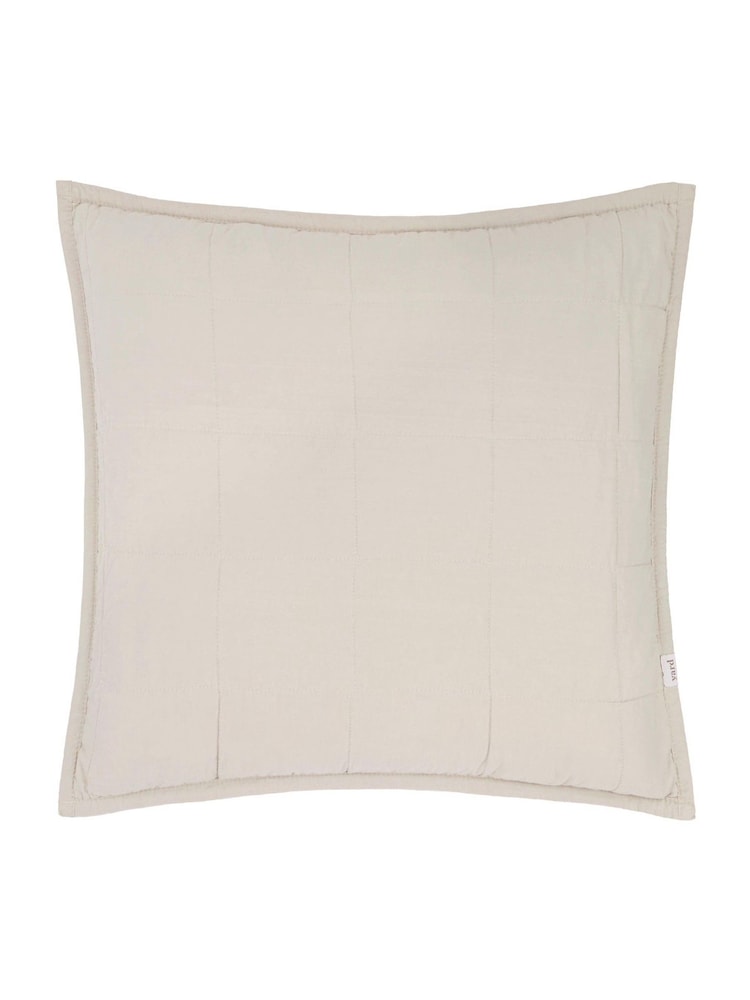 Yard Stone Hebden Washed Cotton Feather Filled Cushion 55x55cm - Image 2 of 4