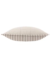 Yard Mole / Stone Hebden Stripe Cotton Feather Filled Cushion 55x55cm - Image 3 of 4