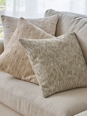 Yard Greige Malvern Chenille Fibre Filled Cushion - Image 5 of 5