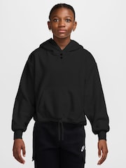Nike Black Sportswear Fleece Long-Sleeve Hoodie - Image 1 of 3